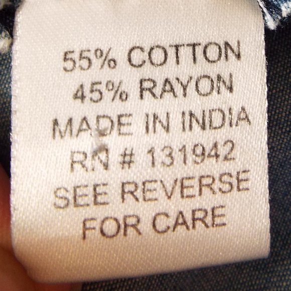 Chic Connection Boho Blue Chambray Long Bell Sleeve Embroidered Dress Size Small - Picture 8 of 9